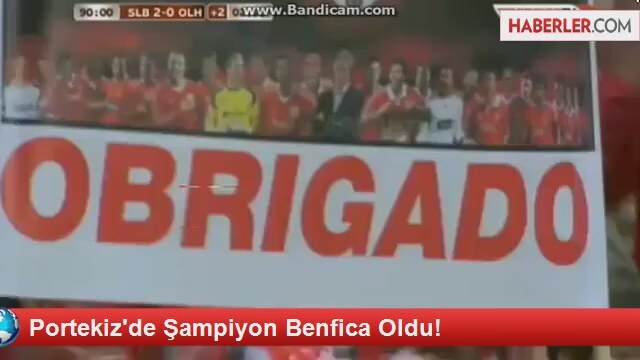 Portekiz'de Şampiyon Benfica Oldu
