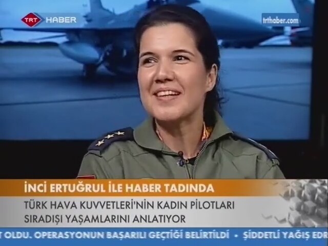 Düşen F-16nın kadın pilotu TRT Habere katılmıştı